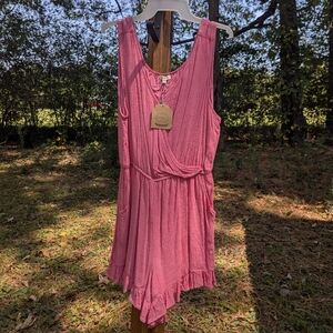 🌟NWT Kori Pink Ruffle Romper
